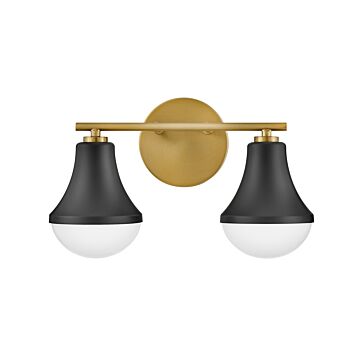 Haddie 2-Light LED Bathroom Vanity Light in Black