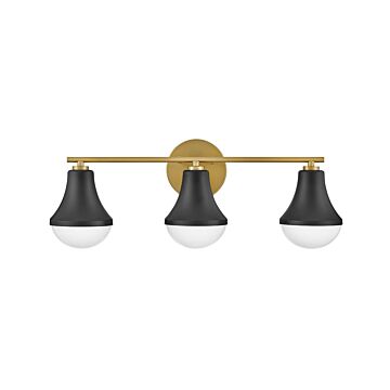 Haddie 3-Light LED Bathroom Vanity Light in Black