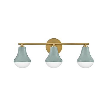 Haddie 3-Light LED Bathroom Vanity Light in Seafoam