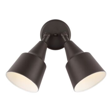 Generation Lighting 2-Light Flood Light in Antique Bronze