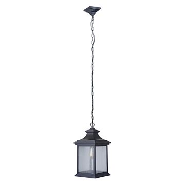 Gentry One Light Outdoor Pendant in Midnight by Craftmade