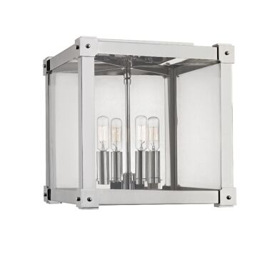 Forsyth Four Light Flush Mount in Polished Nickel by Hudson Valley