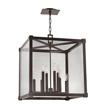 Forsyth Eight Light Pendant in Old Bronze by Hudson Valley