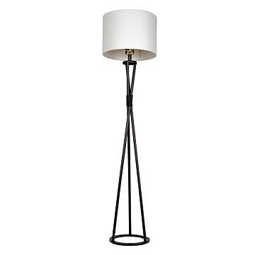 Floor Lamp One Light Floor Lamp in Flat Black by Craftmade