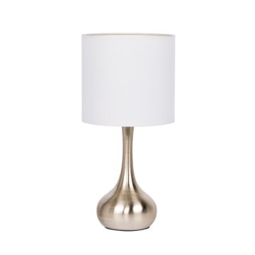 Table Lamp One Light Table Lamp in Brushed Polished Nickel by Craftmade