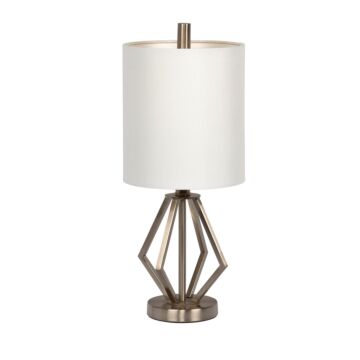 Table Lamp One Light Table Lamp in Brushed Polished Nickel by Craftmade
