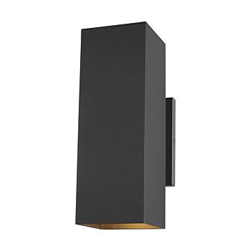 Pohl Two Light Outdoor Wall Lantern in Black by Visual Comfort Studio
