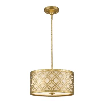 Arabella 2-Light Island Pendant in Distressed Gold