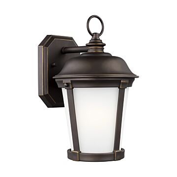 Calder 1-Light Outdoor Wall Lantern in Antique Bronze