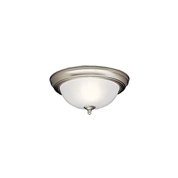 No Family Two Light Flush Mount in Brushed Nickel by Kichler