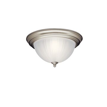 No Family Two Light Flush Mount in Brushed Nickel by Kichler
