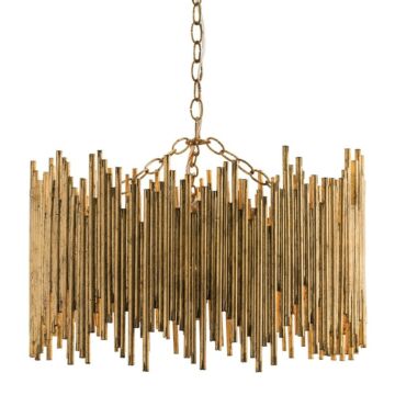 Arteriors Prescott 22 Inch 3 Light Pendant in Gold Leaf