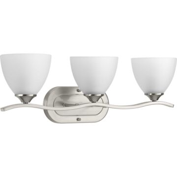Laird 3-Light Bathroom Vanity Light Bracket in Brushed Nickel