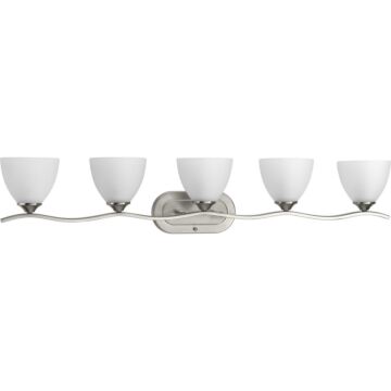 Laird 5-Light Bathroom Vanity Light Bracket in Brushed Nickel
