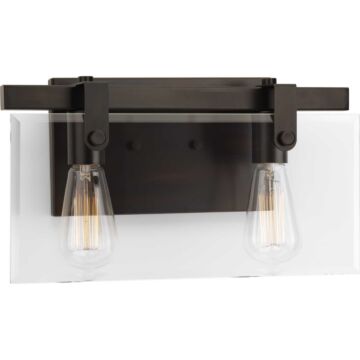 Glayse 2-Light Bathroom Vanity Light in Antique Bronze