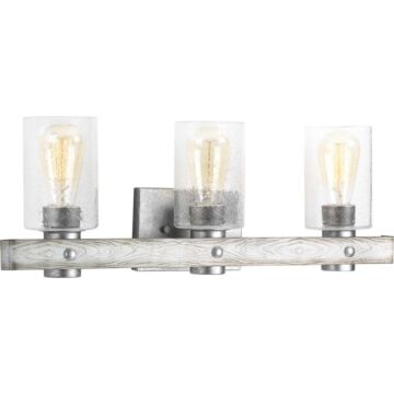 Gulliver 3-Light Bathroom Vanity Light in Galvanized Finish
