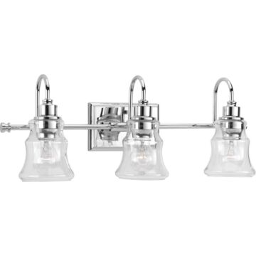 Litchfield 3-Light Bathroom Vanity Light in Polished Chrome