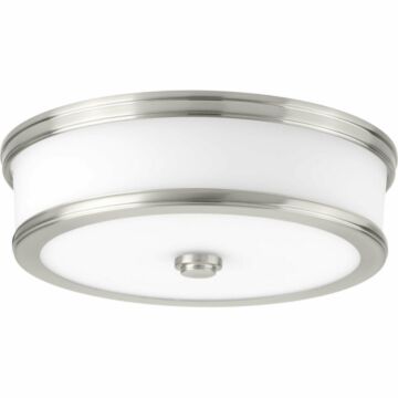 Bezel LED 1-Light LED Flush Mount in Brushed Nickel