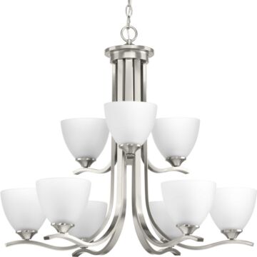 Laird 9-Light Chandelier in Brushed Nickel