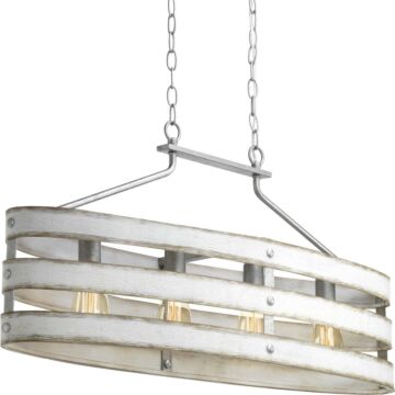 Gulliver 4-Light Island Pendant in Galvanized Finish