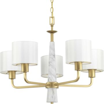 Palacio 5-Light Chandelier in Vintage Gold
