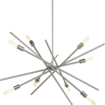 Astra 8-Light Chandelier in Brushed Nickel