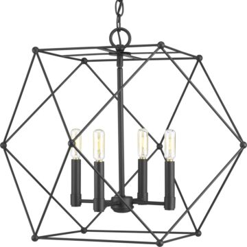 Spatial 4-Light Pendant in Black