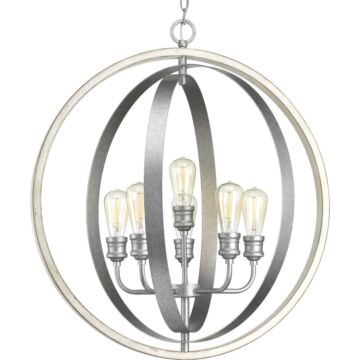 Conestee 6-Light Pendant in Galvanized Finish