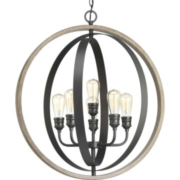 Conestee 6-Light Pendant in Graphite