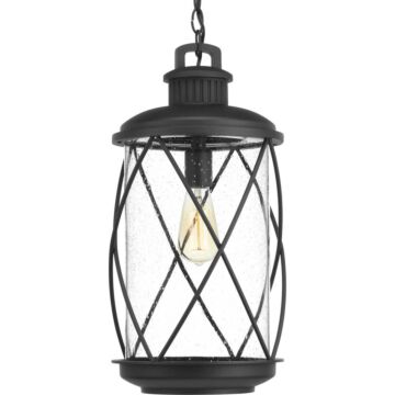 Hollingsworth 1-Light Hanging Lantern in Black