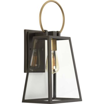 Barnett 1-Light Wall Lantern in Antique Bronze