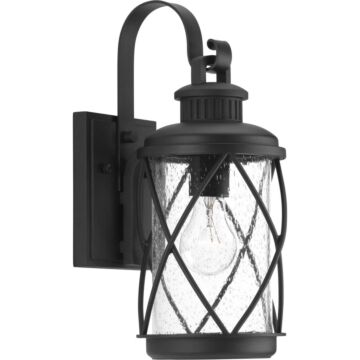 Hollingsworth 1-Light Wall Lantern in Black