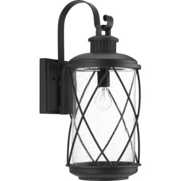 Hollingsworth 1-Light Wall Lantern in Black