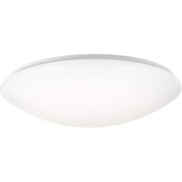 LED Drums And Clouds 1-Light LED Flush Mount in White