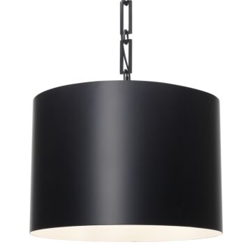 Alston Six Light Chandelier in Matte Black   White by Crystorama