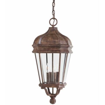 Harrison Four Light Chain Hung in Vintage Rust by Minka Lavery