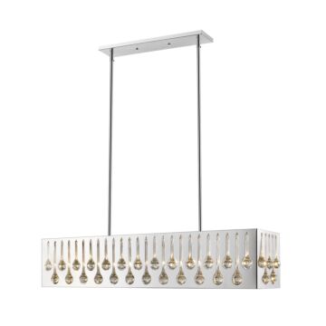 Oberon  Linear Chandelier in Chrome by Z-Lite