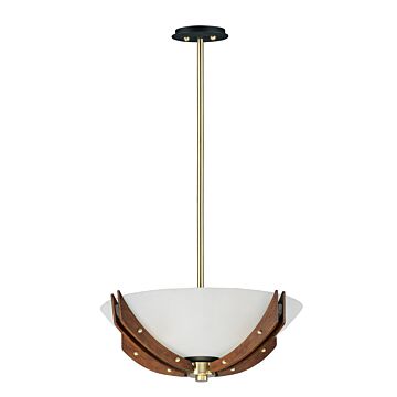 Merge Four Light Semi Flush Mount Pendant in Bronze   Antique Pecan by Maxim