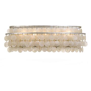 Brielle Five Light Bathroom Vanity in Antique Silver by Crystorama