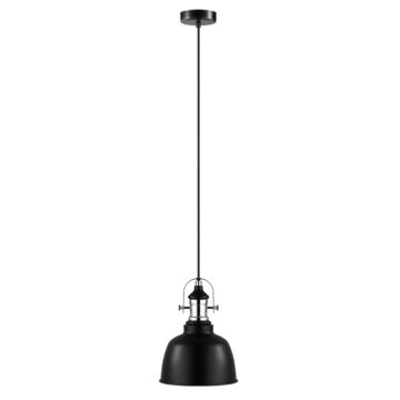 Gilwell One Light Pendant in Matte Black and Chrome by Eglo USA