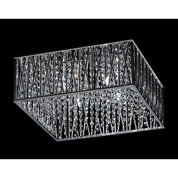 Z-Lite Terra 4-Light Flush Mount Ceiling Light In Chrome