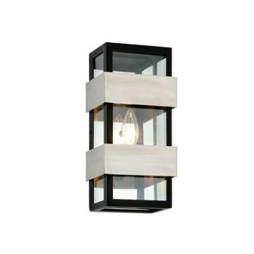 Dana Point Wall Mount in Black With Brushed Stainless by Troy Lighting