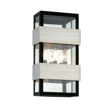 Dana Point Wall Sconce in Black With Brushed Stainless by Troy Lighting