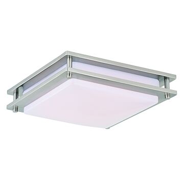 Horizon 1-Light LED Flush Mount in Satin Nickel
