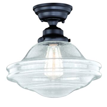 Huntley 1-Light Semi-Flush Mount in Oil Rubbed Bronze