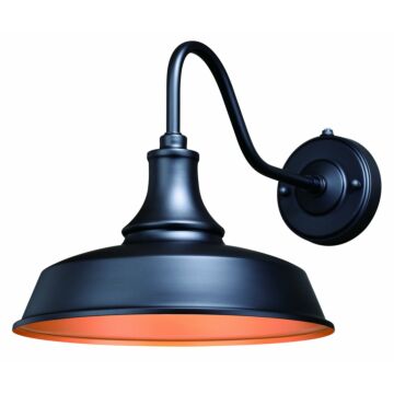 Dorado 1-Light Outdoor Wall Mount in Dark Bronze and Light Gold