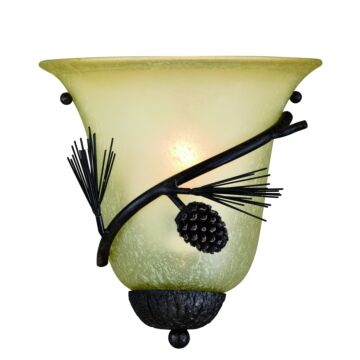 Sierra 1-Light Wall Sconce in Black Walnut