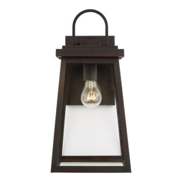 Founders One Light Outdoor Wall Lantern in Antique Bronze by Visual Comfort Studio
