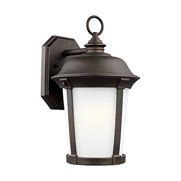 Calder 1-Light Outdoor Wall Lantern in Antique Bronze