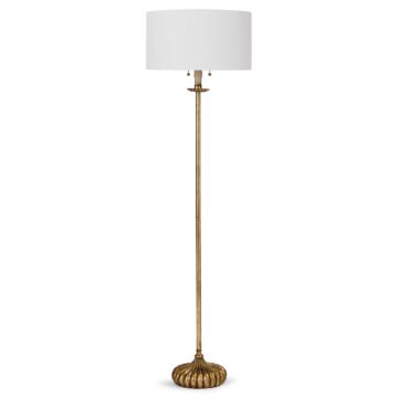 Clove  Floor Lamp in Antique Gold Leaf by Regina Andrew Detroit
